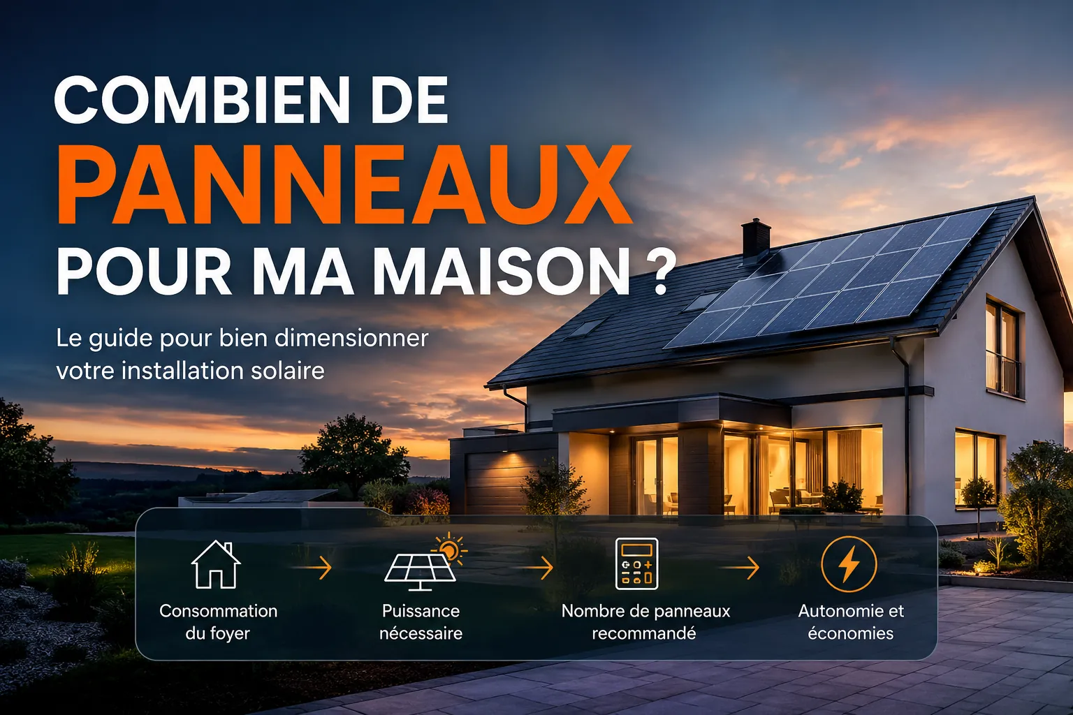 Combien de panneaux solaires pour alimenter votre maison ?