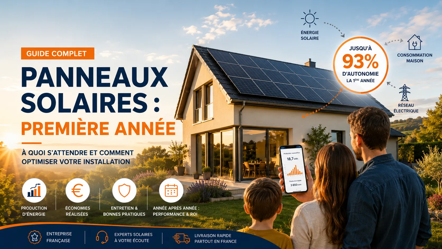 Vos panneaux sont posés : le guide de la première année