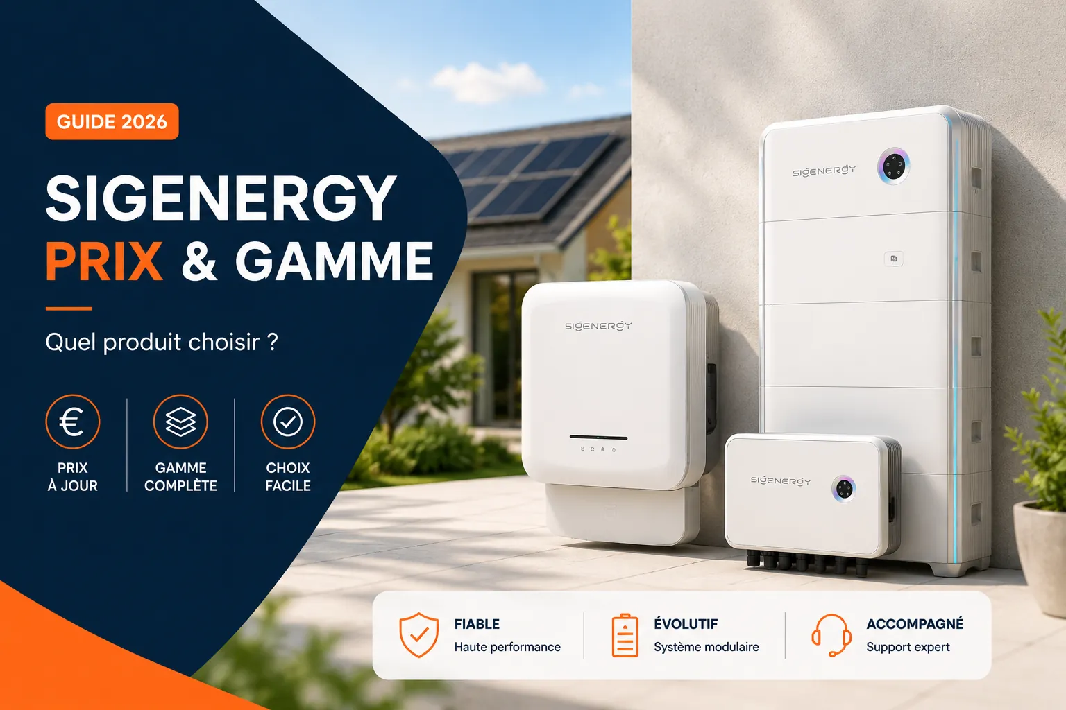 Sigenergy : prix, gamme et quel produit choisir en 2026 (SigenStor, batteries, onduleurs)